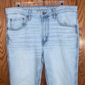 Light Blue Athletic Straight Men's Jeans by American Eagle
